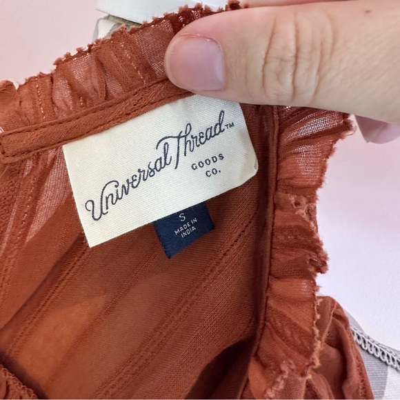 Universal Thread Orange Blouse - Picture 10 of 12